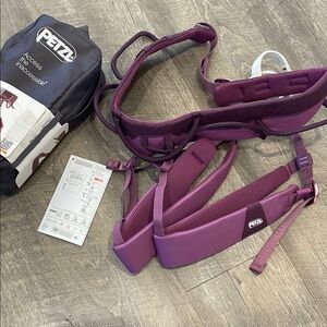 Petzl Luna Women's Climbing Harness - Purple and Gray